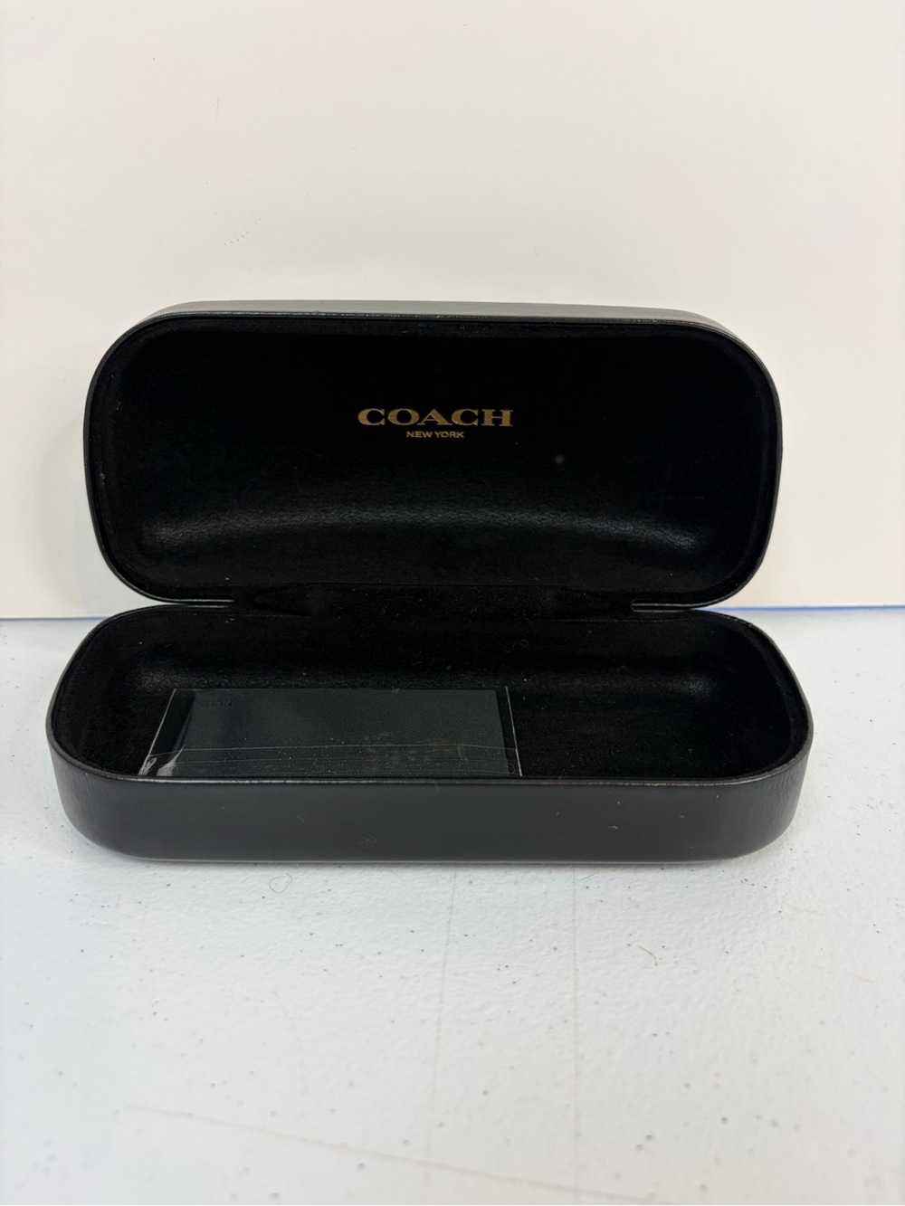 Coach New York Black Eyeglass Sunglasses Hard Case Clamshell Cloth Designer - Picture 4 of 4